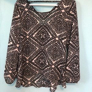 Black and white like new blouse.